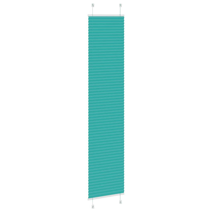 Plissé rolgordijn 40x200 cm stofbreedte 39,4 cm petrol groen