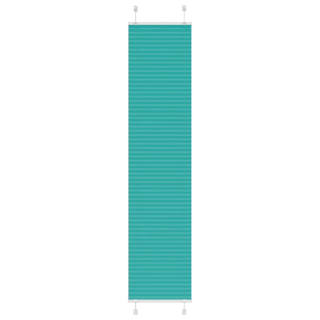 Plissé rolgordijn 45x200 cm stofbreedte 44,4 cm petrol groen