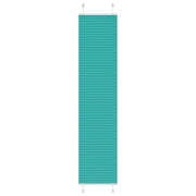 Pleated blind 45x200 cm fabric width 44.4 cm petrol green