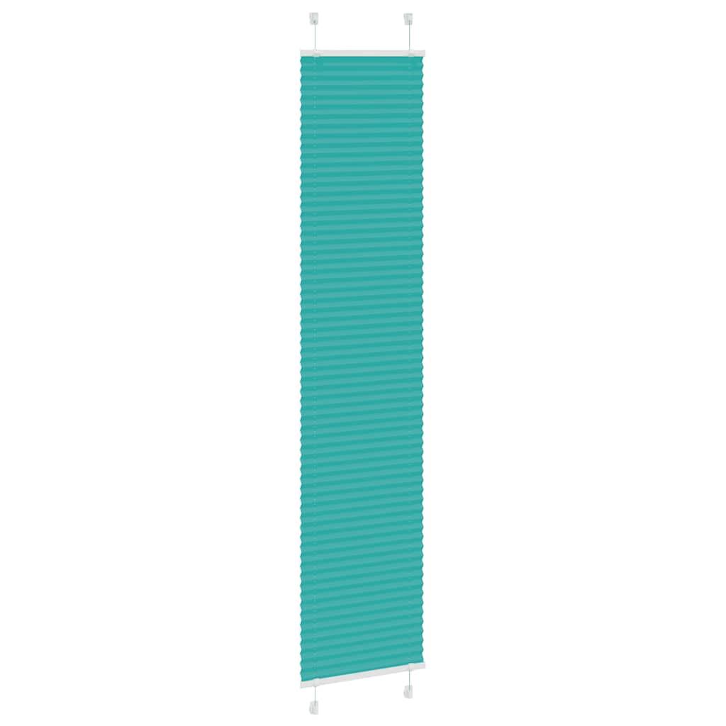 Plissé rolgordijn 45x200 cm stofbreedte 44,4 cm petrol groen