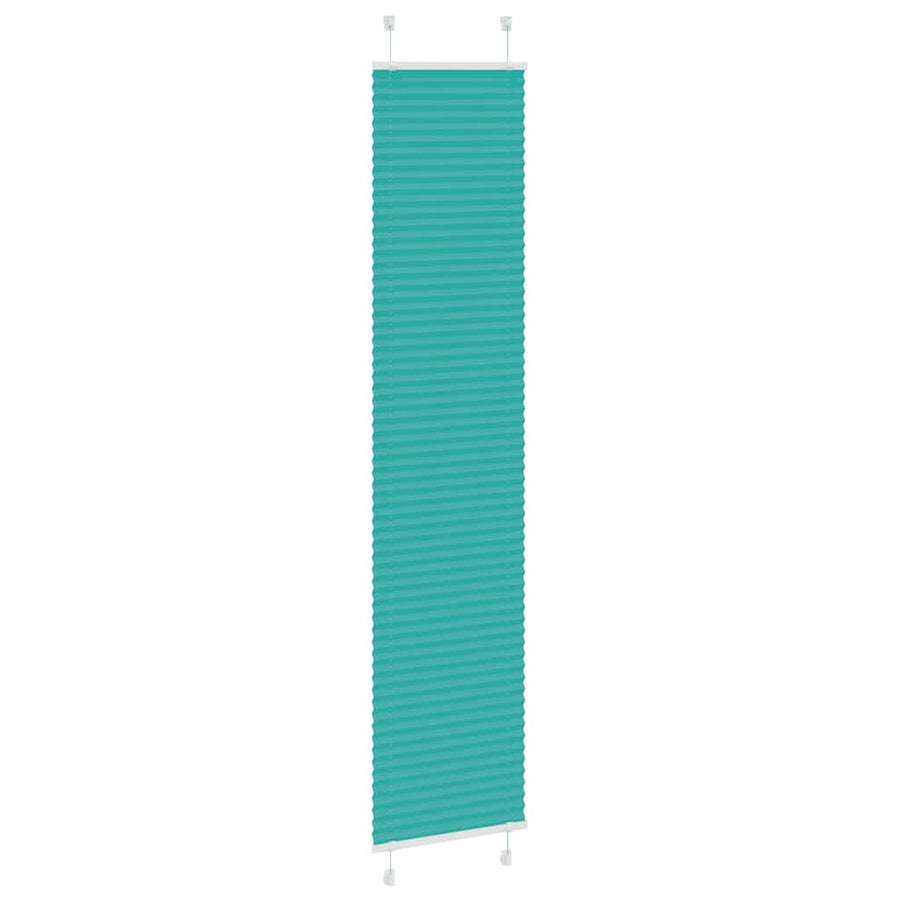 Plissé rolgordijn 45x200 cm stofbreedte 44,4 cm petrol groen