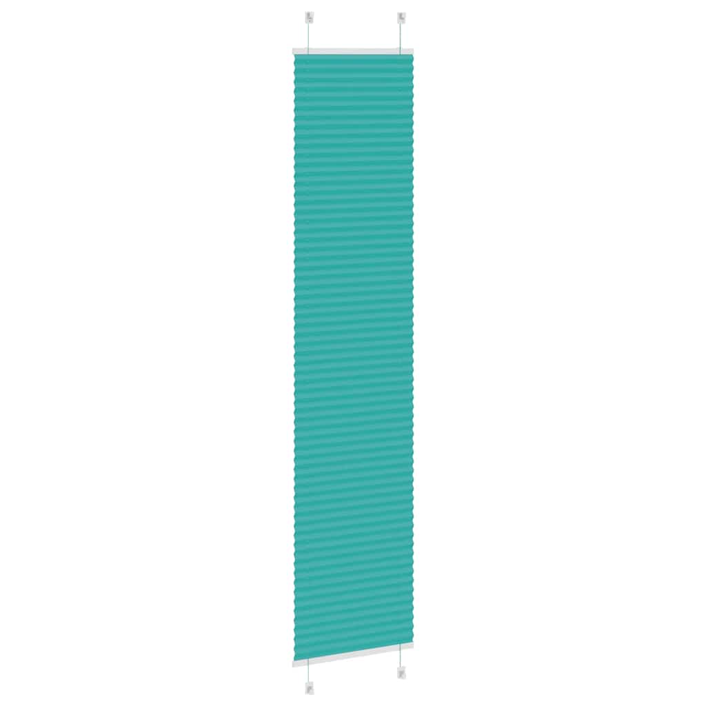 Plissé rolgordijn 45x200 cm stofbreedte 44,4 cm petrol groen