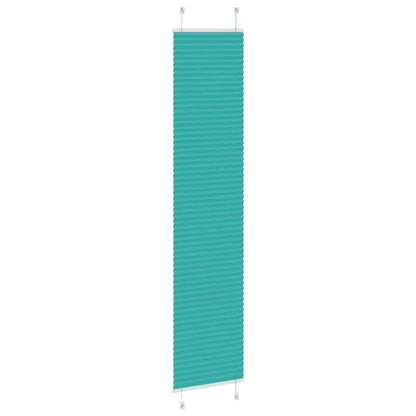 Plissé rolgordijn 45x200 cm stofbreedte 44,4 cm petrol groen