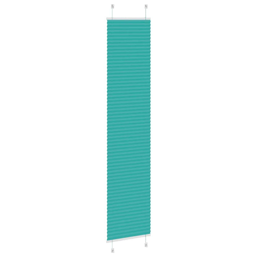 Plissé rolgordijn 45x200 cm stofbreedte 44,4 cm petrol groen