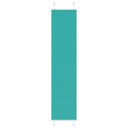 Pleated roller blind 50x200 cm fabric width 49.4 cm petrol green