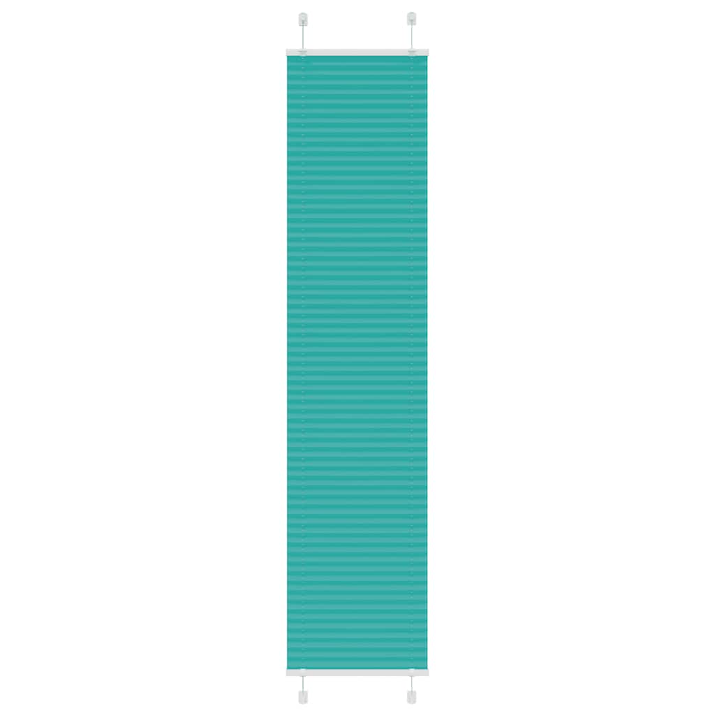 Plissé rolgordijn 50x200 cm stofbreedte 49,4 cm petrol groen