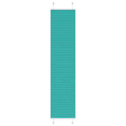 Plissé rolgordijn 50x200 cm stofbreedte 49,4 cm petrol groen
