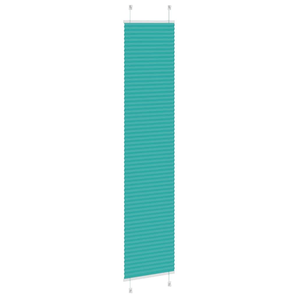 Plissé rolgordijn 50x200 cm stofbreedte 49,4 cm petrol groen