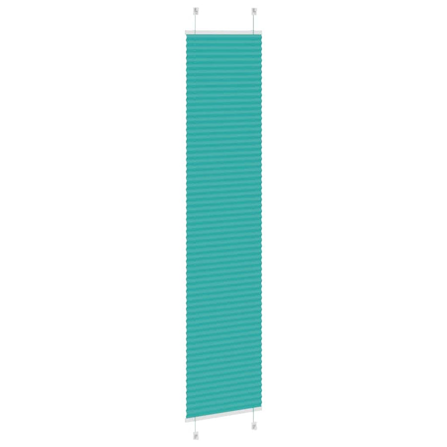 Plissé rolgordijn 50x200 cm stofbreedte 49,4 cm petrol groen
