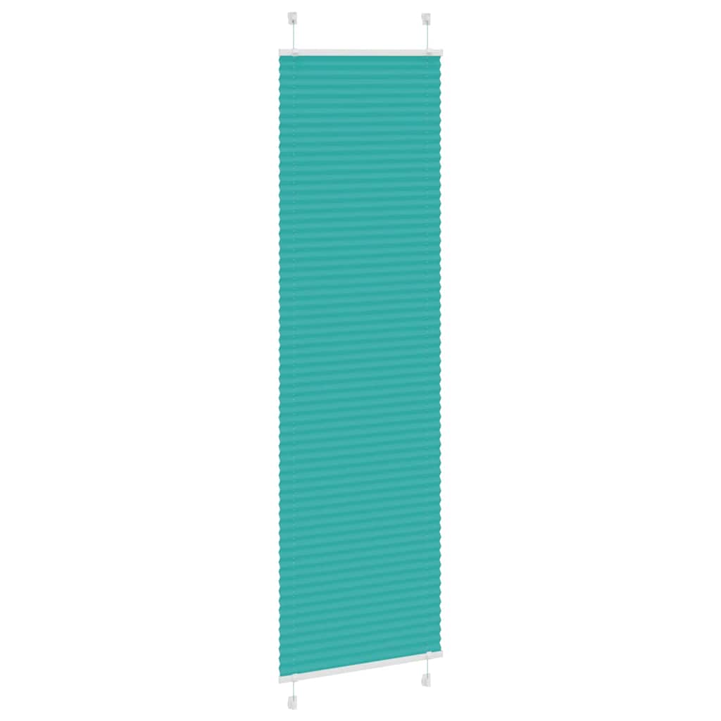 Plissé rolgordijn 55x200 cm stofbreedte 54,4 cm petrol groen