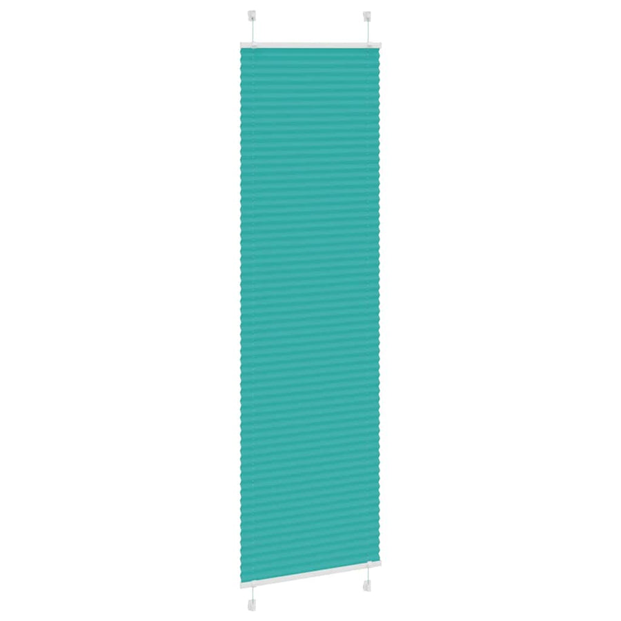 Plissé rolgordijn 55x200 cm stofbreedte 54,4 cm petrol groen