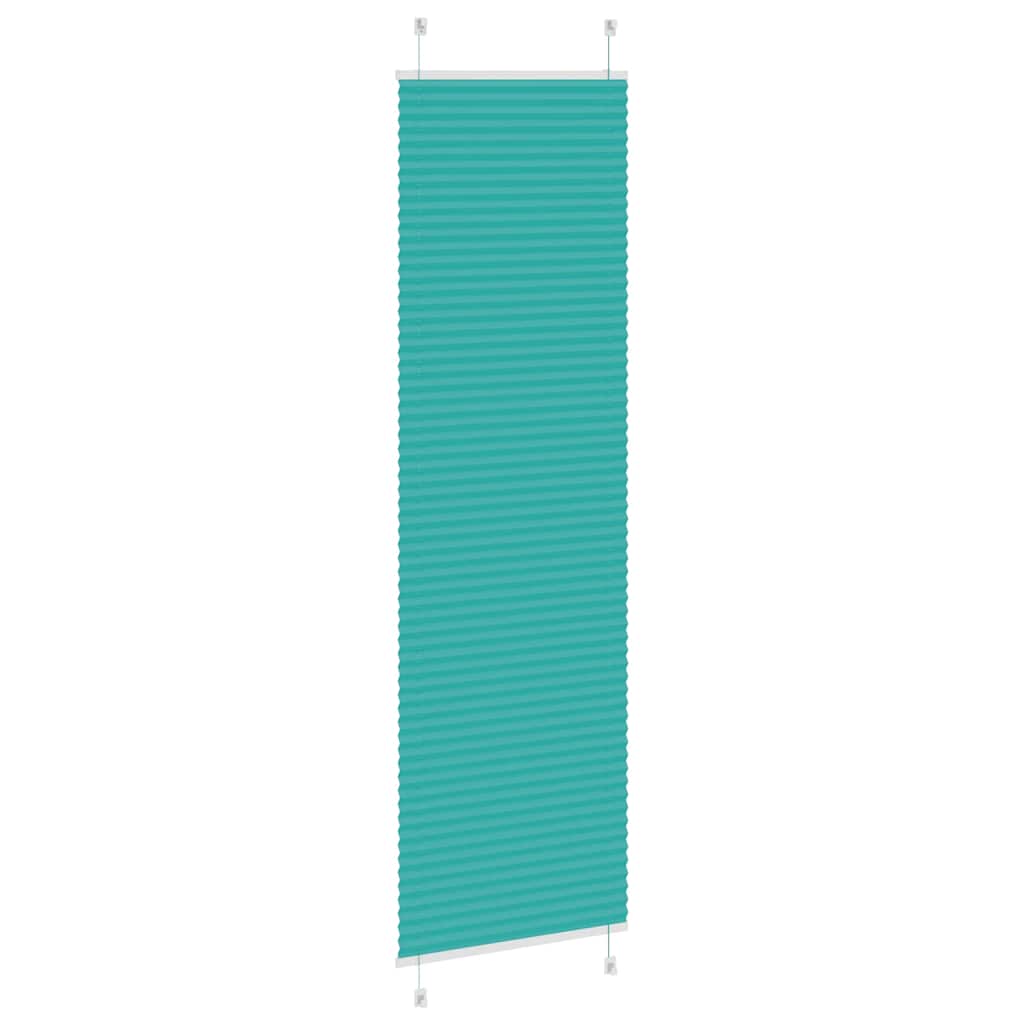 Plissé rolgordijn 55x200 cm stofbreedte 54,4 cm petrol groen