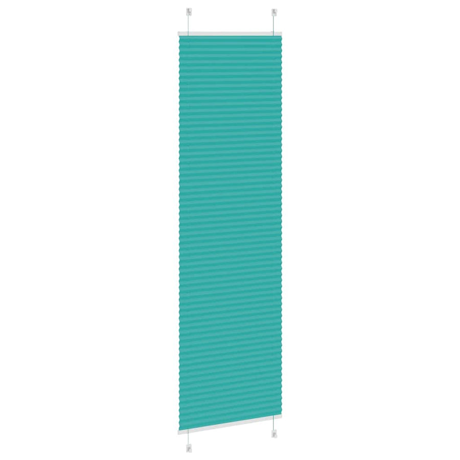 Plissé rolgordijn 55x200 cm stofbreedte 54,4 cm petrol groen
