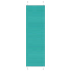 Pleated roller blind 60x200 cm fabric width 59.4 cm petrol green