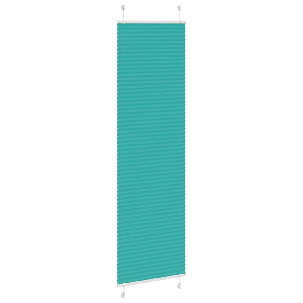 Plissé rolgordijn 60x200 cm stofbreedte 59,4 cm petrol groen