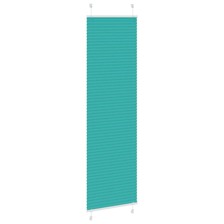 Plissé rolgordijn 65x200 cm stofbreedte 64,4 cm petrol groen