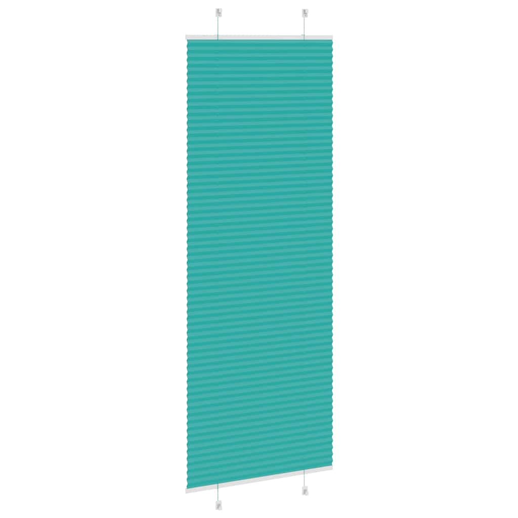 Plissé rolgordijn 70x200 cm stofbreedte 69,4 cm petrol groen