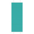 Pleated blind 75x200 cm fabric width 74.4 cm petrol green