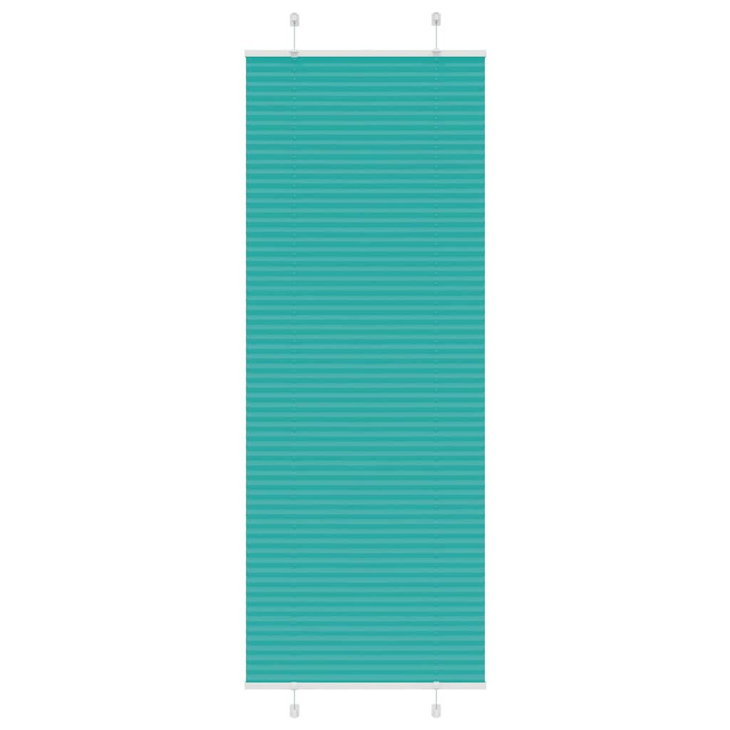 Plissé rolgordijn 75x200 cm stofbreedte 74,4 cm petrol groen