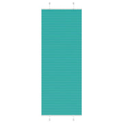 Pleated blind 75x200 cm fabric width 74.4 cm petrol green