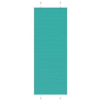 Plissé rolgordijn 75x200 cm stofbreedte 74,4 cm petrol groen