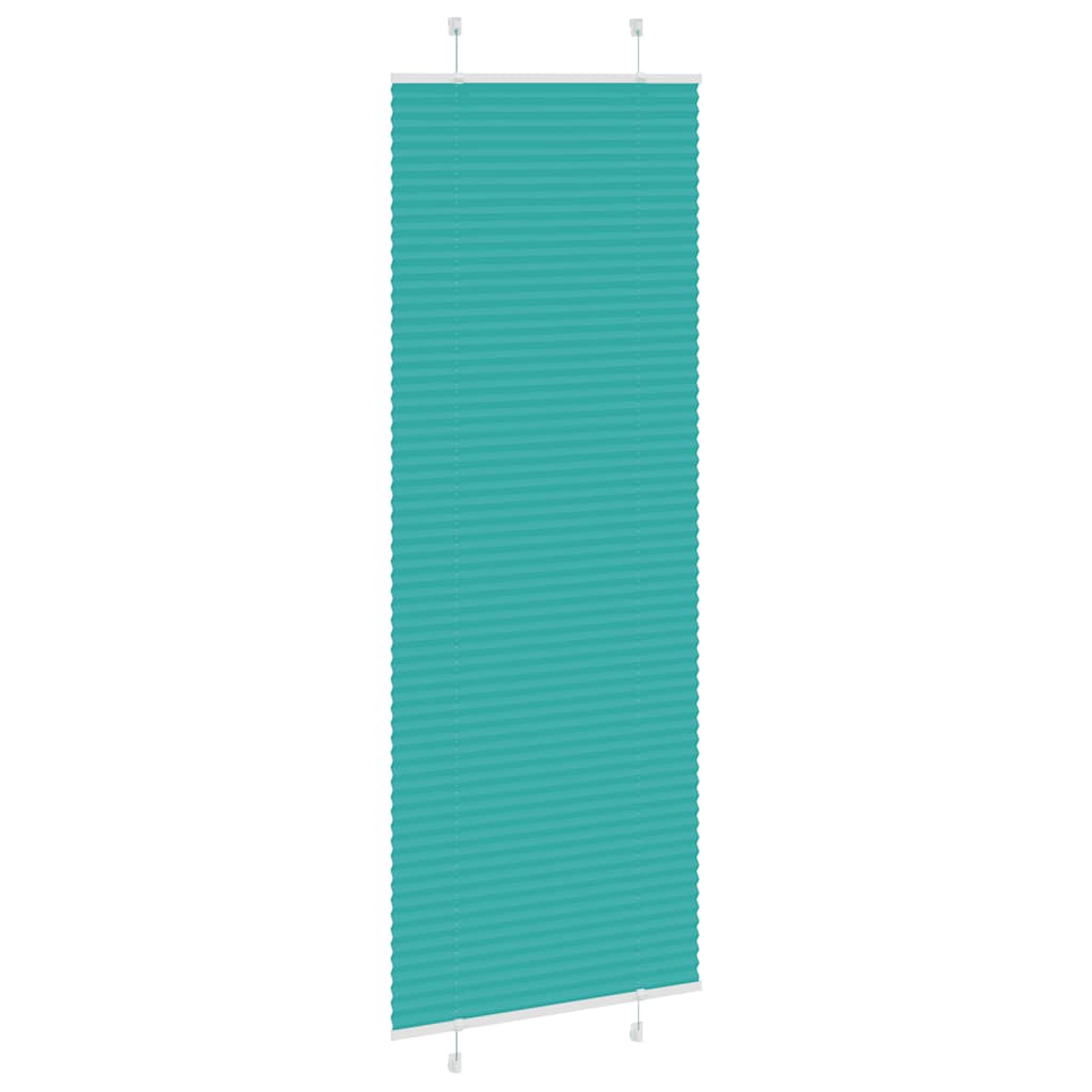 Plissé rolgordijn 75x200 cm stofbreedte 74,4 cm petrol groen