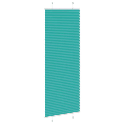 Plissé rolgordijn 75x200 cm stofbreedte 74,4 cm petrol groen