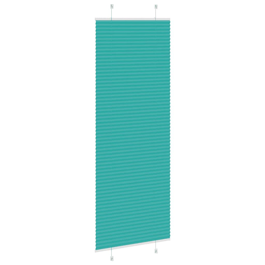 Plissé rolgordijn 75x200 cm stofbreedte 74,4 cm petrol groen