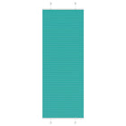 Pleated roller blind 80x200 cm fabric width 79.4 cm petrol green