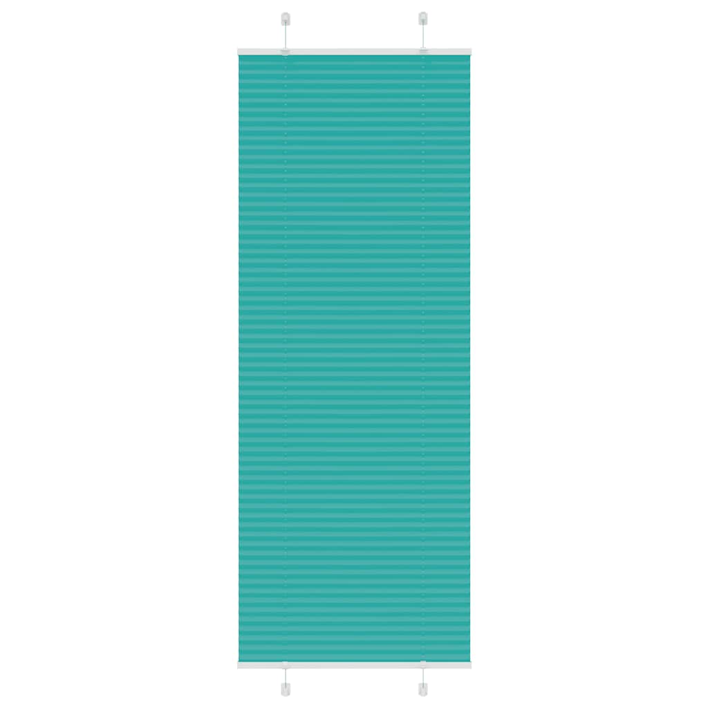 Plissé rolgordijn 80x200 cm stofbreedte 79,4 cm petrol groen
