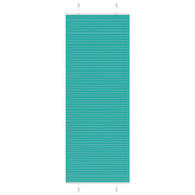 Pleated roller blind 80x200 cm fabric width 79.4 cm petrol green