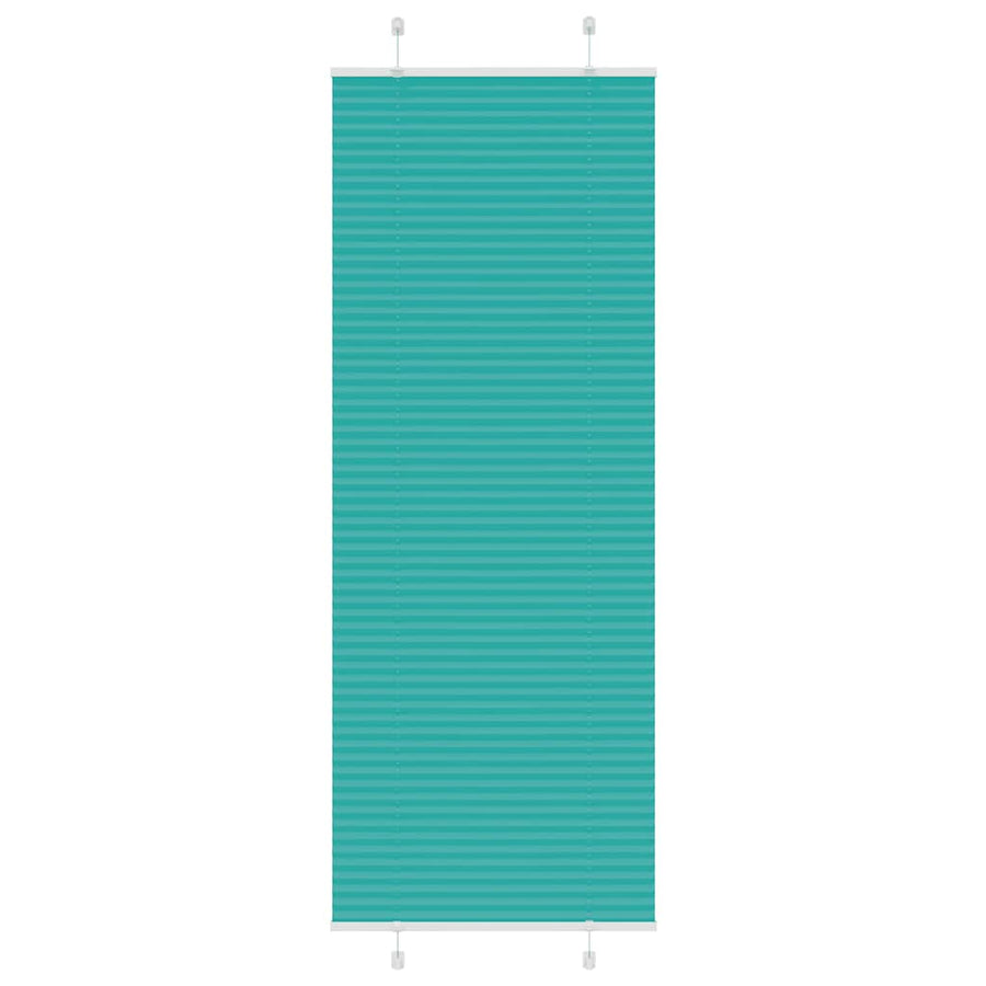 Plissé rolgordijn 80x200 cm stofbreedte 79,4 cm petrol groen