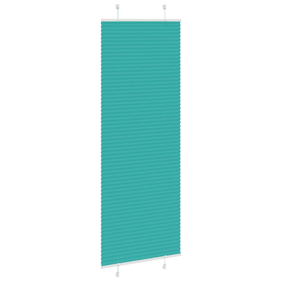 Plissé rolgordijn 80x200 cm stofbreedte 79,4 cm petrol groen