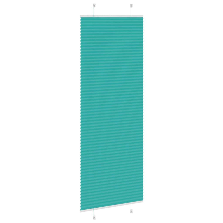 Plissé rolgordijn 80x200 cm stofbreedte 79,4 cm petrol groen