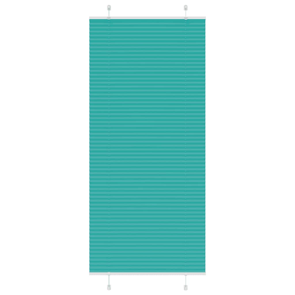 Plissé rolgordijn 85x200 cm stofbreedte 84,4 cm petrol groen