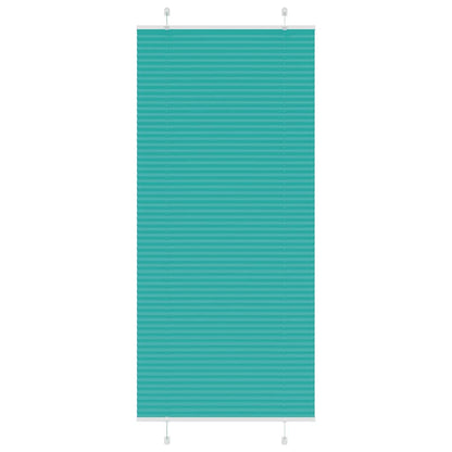 Plissé rolgordijn 85x200 cm stofbreedte 84,4 cm petrol groen