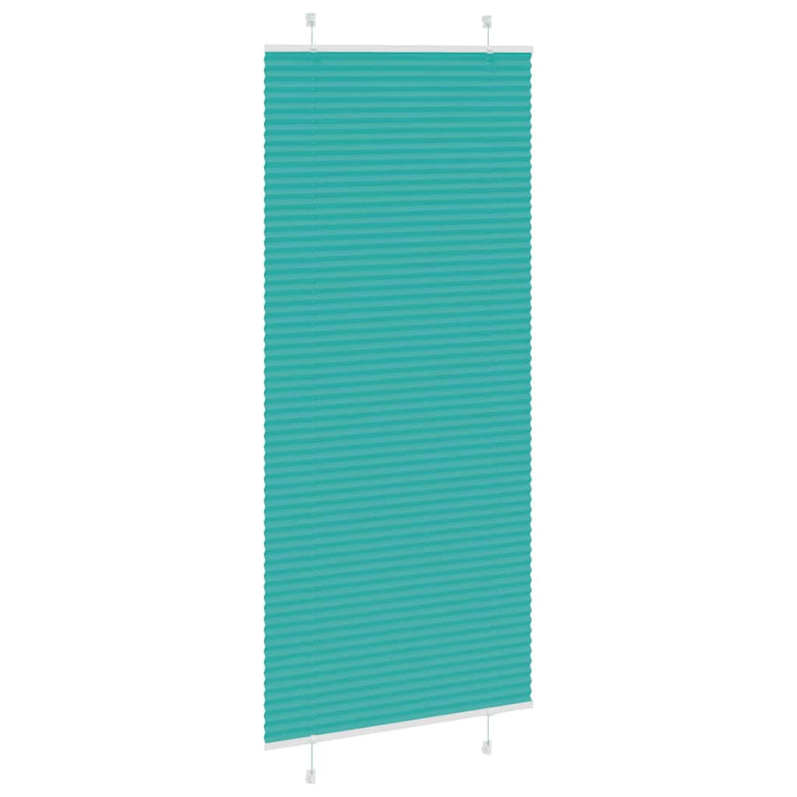 Plissé rolgordijn 85x200 cm stofbreedte 84,4 cm petrol groen