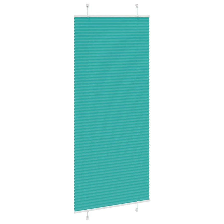 Plissé rolgordijn 85x200 cm stofbreedte 84,4 cm petrol groen