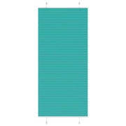 Pleated blind 90x200 cm fabric width 89.4 cm petrol green
