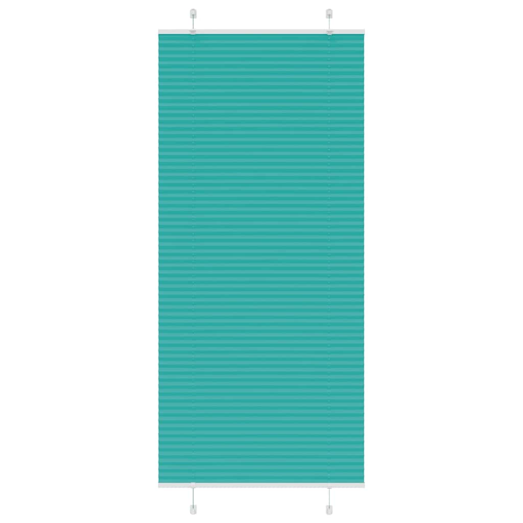 Plissé rolgordijn 90x200 cm stofbreedte 89,4 cm petrol groen