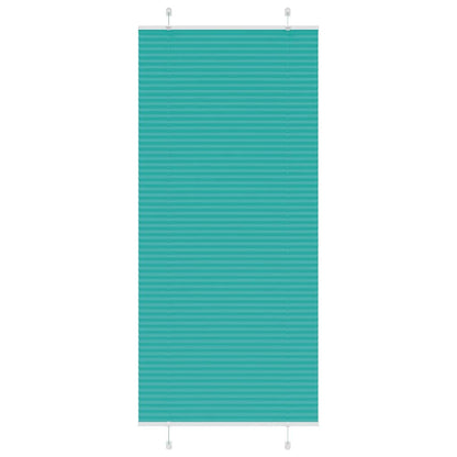 Plissé rolgordijn 90x200 cm stofbreedte 89,4 cm petrol groen