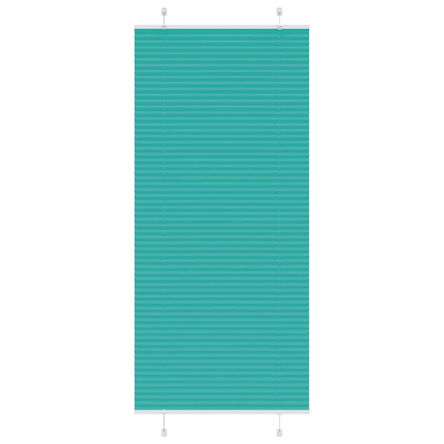 Plissé rolgordijn 95x200 cm stofbreedte 94,4 cm petrol groen