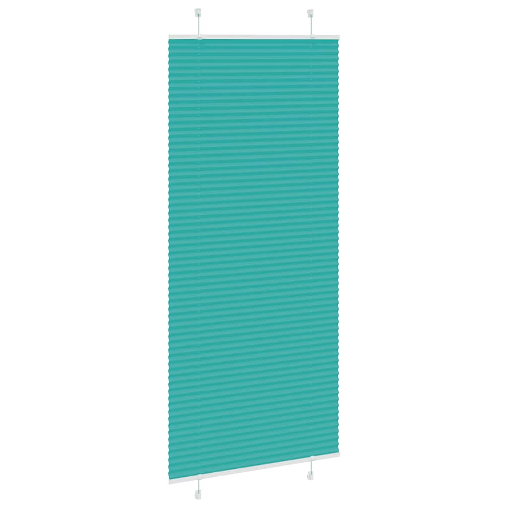 Plissé rolgordijn 95x200 cm stofbreedte 94,4 cm petrol groen