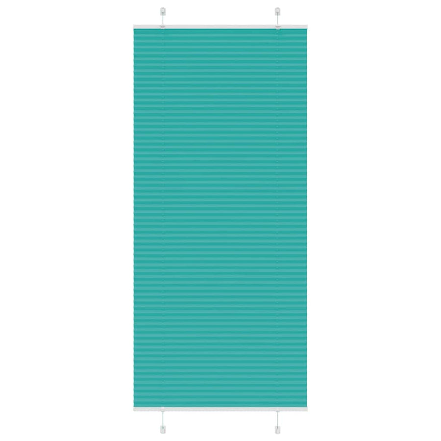 Plissé rolgordijn 100x200 cm stofbreedte 99,4cm petrol groen