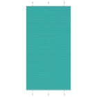 Pleated blind 105x200cm fabric width 104.4cm petrol green