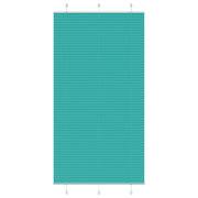 Pleated blind 105x200cm fabric width 104.4cm petrol green