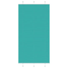 Plissé rolgordijn 105x200cm stofbreedte 104,4cm petrol groen