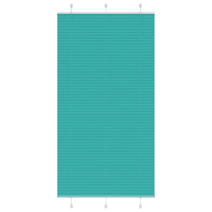Plissé rolgordijn 105x200cm stofbreedte 104,4cm petrol groen
