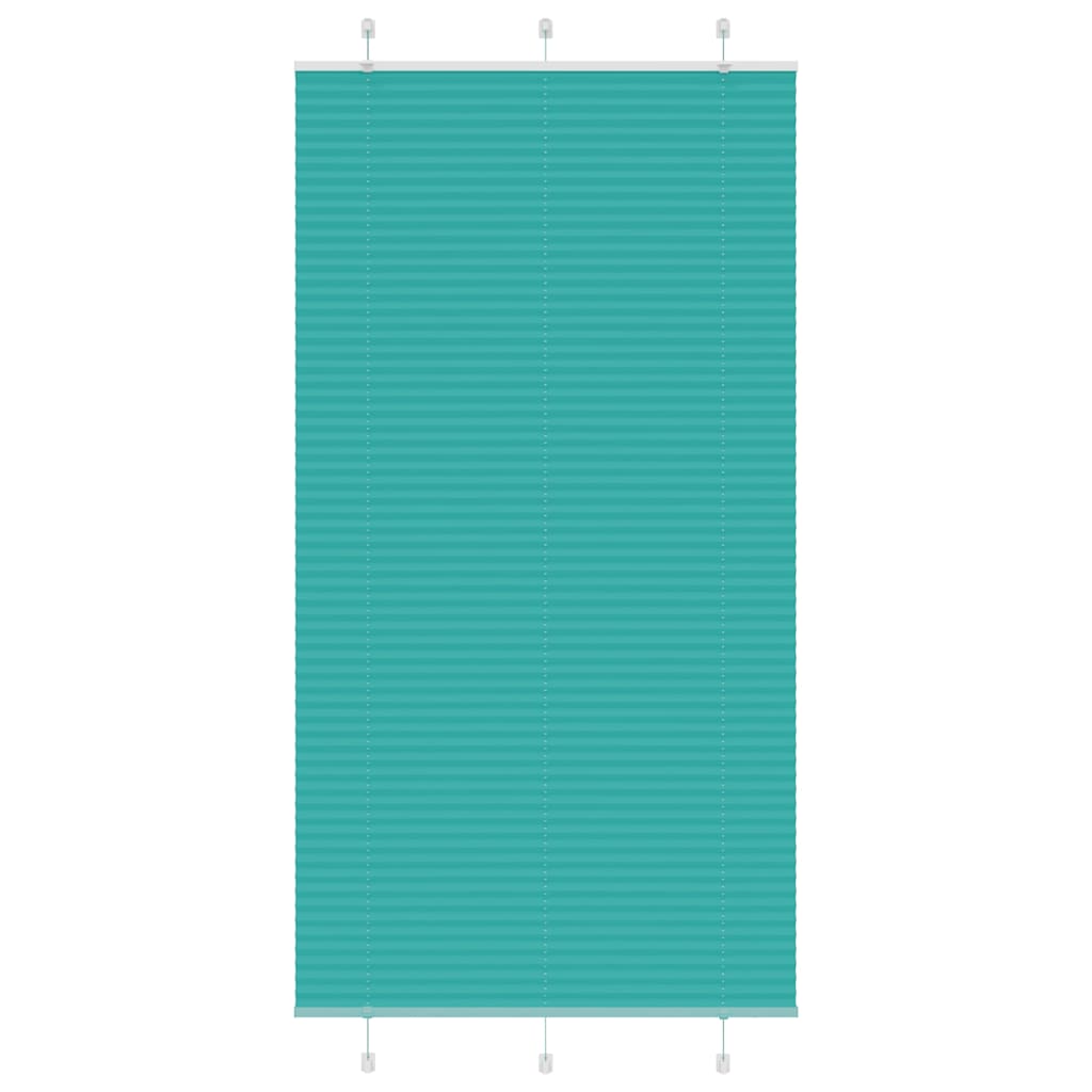 Plissé rolgordijn 110x200cm stofbreedte 109,4cm petrol groen
