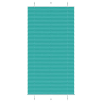 Plissé rolgordijn 110x200cm stofbreedte 109,4cm petrol groen